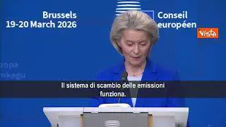 Caro energia, Von Der Leyen: Dobbiamo aggiornare meccanismo Ets e abbassare tasse elettricità