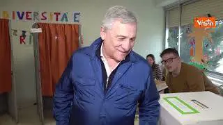 Il Ministro Tajani vota per il referendum sulla giustizia a Fiuggi