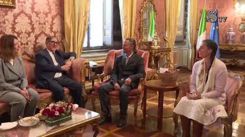 I coniugi della famiglia del bosco incontrano La Russa