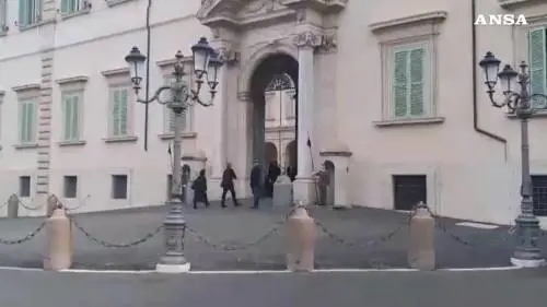 L'arrivo di Gianmarco Mazzi al Quirinale - VIDEO