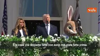 Trump e Melania partecipano all'Easter Egg Roll a Casa Bianca: Usa non sono mai andati meglio
