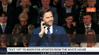 Vance chiama Trump durante comizio in Ungheria, parte segreteria poi risponde: Dammi un secondo