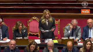 Meloni a informativa al Senato: Alla Camera ho ascoltato insulti e accuse ma nessuna proposta reale