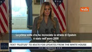 Melania Trump: Non sono una vittima di Epstein e lui non mi ha presentato a Donald Trump