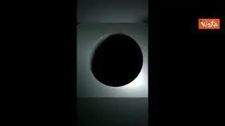 Una spettacolare eclissi solare nello spazio vista a bordo di Artemis II