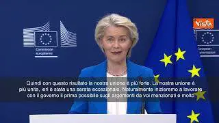 Elezioni Ungheria, von der Leyen: Ue più forte, ora subito voto a maggioranza qualificata