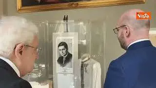 Fontana illustra a Mattarella la mostra antologica dedicata a Giovanni Amendola alla Camera