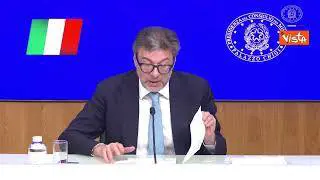 Approvato il Def, Giorgetti: Abbiamo adeguato il Pil, nel 2026 da +0,7% a +0,6%