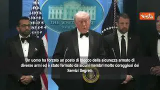 Trump dopo attentato: Un ufficiale ferito al torace e salvo grazie al giubbotto