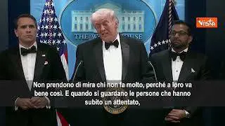 Trump dopo attentato: I grandi leader sono presi di mira, onorato di essere tra loro