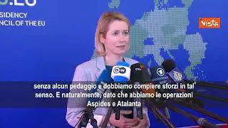 Kallas: Negoziati con Iran devono riguardare anche missili e proxy, no a pedaggi a Hormuz