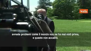 Trump: Non contento dell'Italia, chi pensa che Iran possa avere arma nucleare non è intelligente