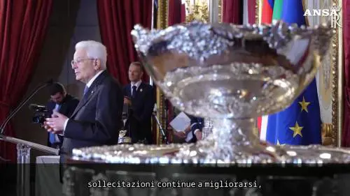 I campioni azzurri del tennis da Mattarella