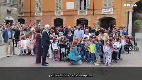 Kate Middleton riceve il Primo Tricolore a Reggio Emilia