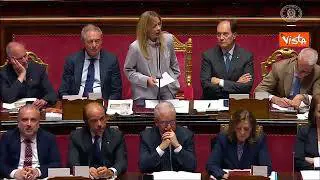 Meloni: Ogni volta che vengo in Aula al netto di insulti c'è ben poco