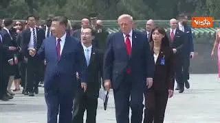 Trump e Xi Jinping passeggiano insieme al Tempio del Cielo a Pechino