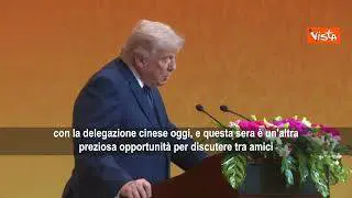 Trump: Voglio ringraziare il mio amico Xi Jinping per questa bellissima giornata