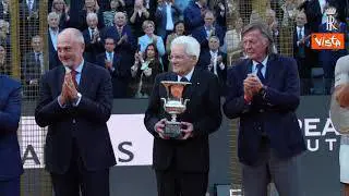 Mattarella premia Sinner agli Internazionali di Tennis