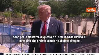 Trump davanti a cantiere nuova sala da ballo Casa Bianca: Fatta con denaro mio e dei donatori