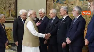 Mattarella riceve il Primo ministro indiano Modi al Quirinale