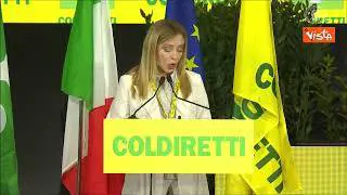 Meloni a evento Coldiretti: Attuale Europa dei burocrati lontana da quella dei padri fondatori