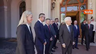 Mattarella alla presentazione della nuova Ferrari Luce al Quirinale