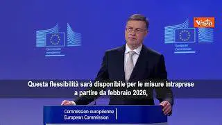 Dovombrokis (Ue): Si a flessibilità per energia, fino allo 0,6% nel triennio