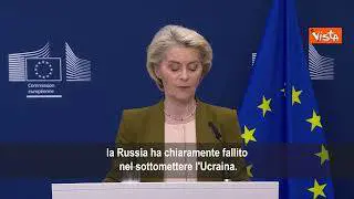 Von Der Leyen su guerra Ucraina: Tentativo russo di sottomettere Kiev è fallito