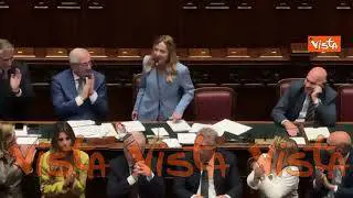 Meloni risponde a Silvestri sulle 'ginocchiere', ovazione dal centrodestra alla Camera