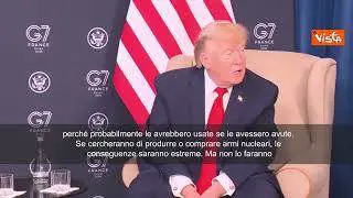 Trump: La cosa più importante dell'accordo è che l'Iran non avrà armi nucleari