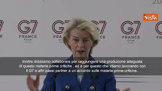 Von der Leyen al G7: Dobbiamo collaborare sulle materie prime critiche