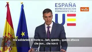 Solidarietà di Sánchez a Meloni: Non saprei nemmeno come definire l'attacco di Trump