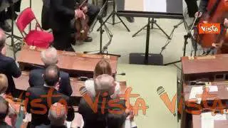 Standing ovation per Mattarella agli 80 anni dell'Assemblea Costituente alla Camera