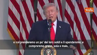 Trump: Prenderemo soldi dall'Iran per vendergli i nostri prodotti agricoli