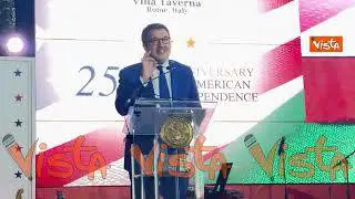 250esimo Usa, Salvini a Villa Taverna: Taglio il discorso perché arriva ottimo profumo di hamburger