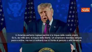 Trump: Parliamo inglese perché è la lingua delle nostre origini