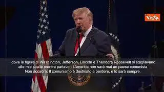250esimo Usa, Trump: Comunismo un cancro, una minaccia per la libertà americana