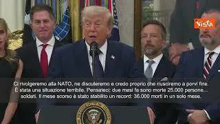 Trump: Putin vuole finire la guerra, ne parlerò alla Nato