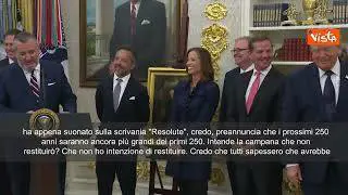 Ted Cruz: "Grazie Presidente per aver fatto togliere ridicolo cartellino rosso", Trump ride