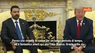 Trump scherza col primo ministro iracheno: Un leader giovane e bello... e questo non mi piace