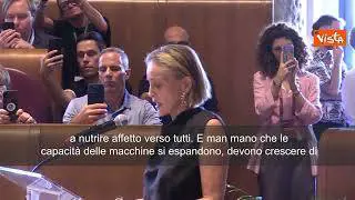 Sharon Stone ad Assemblea Nobel a Roma: Dignità umana non è algoritmo, perseguire bene comune