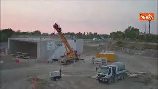 Complanarina di Modena, Aspi chiude in anticipo posizionamento nuovo sottopasso. Ecco il timelapse