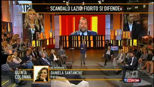 Lo scontro tra Santanchè e Fiorito in tv