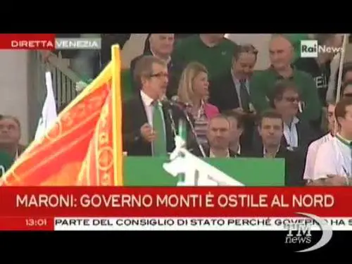  VIDEO Maroni: il governo Monti come il fascismo