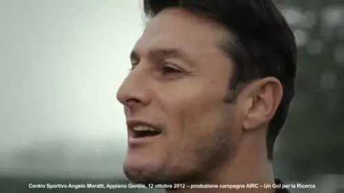 Un gol per la ricerca, backstage Zanetti 