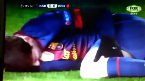 Lionel Messi e il brutto infortunio