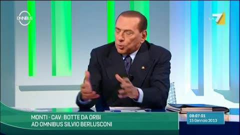 Berlusconi: "Il mio nemico? Bersani, non Monti"