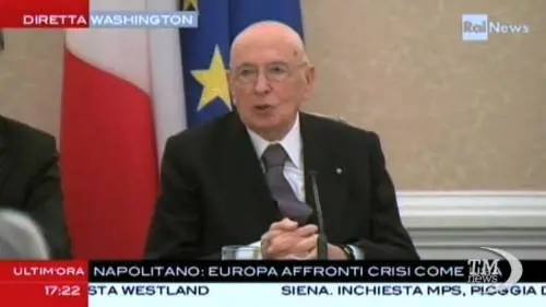 Napolitano, deploro chi critica Monti