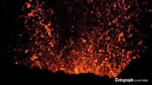 L'eruzione del vulcano, spettacolo in Russia