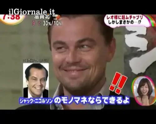 Di Caprio come Jack Nicholson: l'imitazione